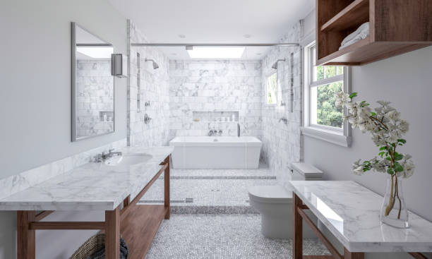 Bathroom natural Stone | The FloorWorks | Bethlehem, NH